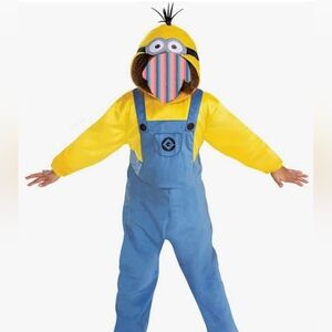 KEVIN THE MINION LEGEND Hooded Overall Costume C327